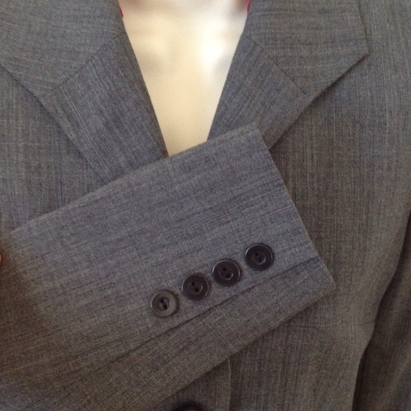 Gray wool blazer - Picture 2 of 4