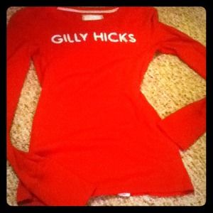 Red  Hicks graphic long sleeve shirt