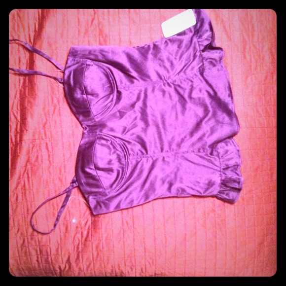 SOLD- NWT sexy plum bustier