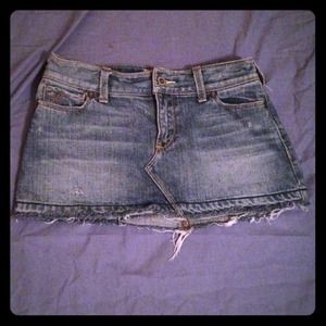 Hollister denim skirt