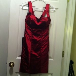 ‼️SOLD‼️Red mini dress by Bebe