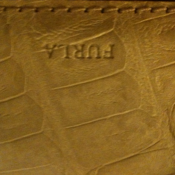 Furla blue and beige canvas belt - Picture 4 of 4