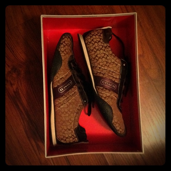 Chocolate Brown Coach shoes