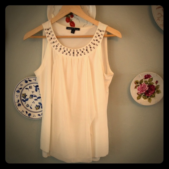 White Embellished Blouse