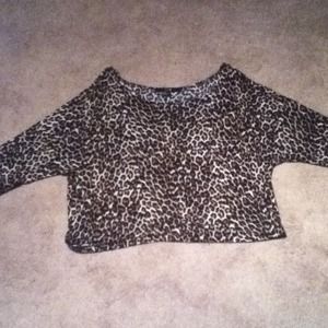Cheetah print crop top