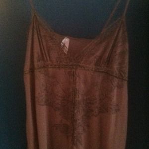 Sparkle and fade cute brown tank.