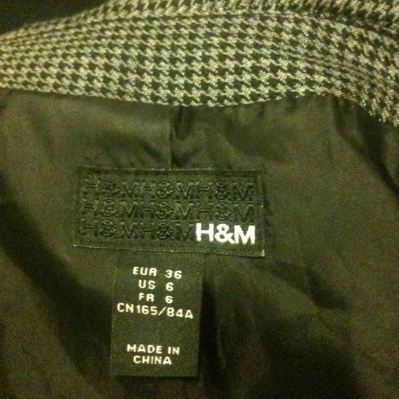 Houndstooth short-sleeved jacket - Picture 4 of 4