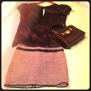 Symmetry Dresses & Skirts - Bundle***Tweed skirt & Cut out blk dress Symmetry Dresses & Skirts - Bundle***Tweed skirt & Cut out blk dress