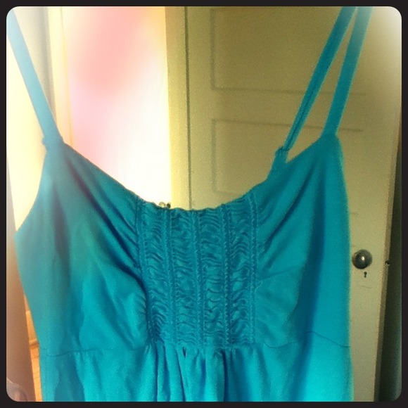 Old navy xs maternity aqua dress