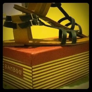 Brand new gladiator like bamboo sandals for sale(: