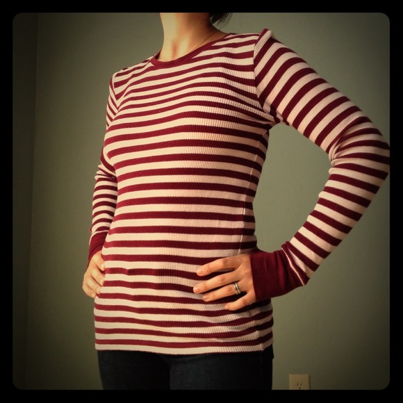 Long Sleeved Ribbed Shirt