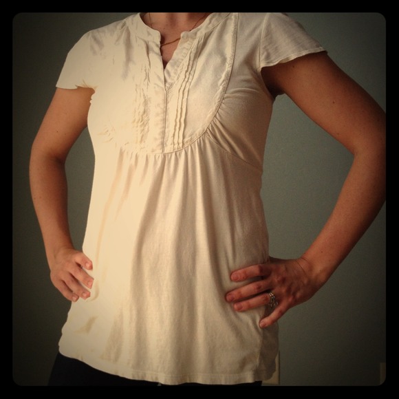 Ivory Tuxedo Style Tunic