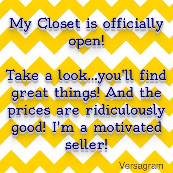 My Closet is Open for Business!