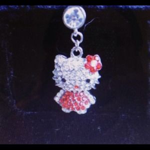 ❤Red Hello Kitty cell charm❤