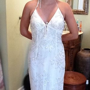 Brand New, Ivory slanted dress from Cache