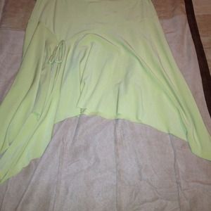 Lime green skirt