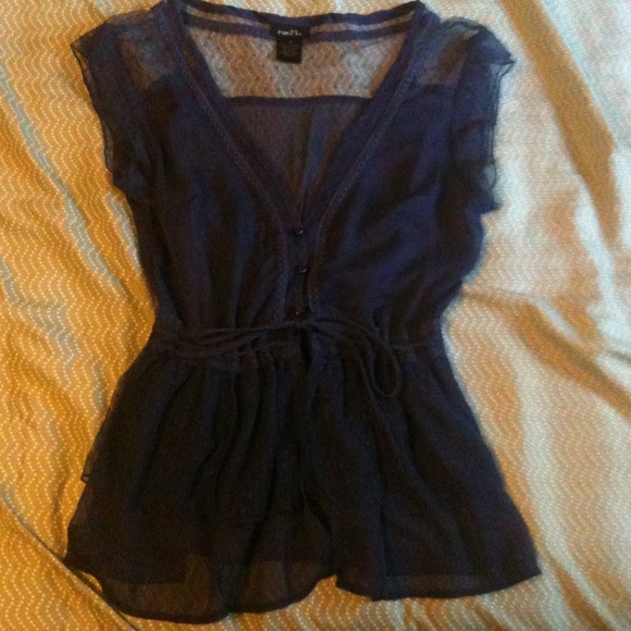 !Reserved! Blue lace shirt