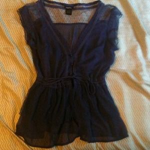 !Reserved! Blue lace shirt