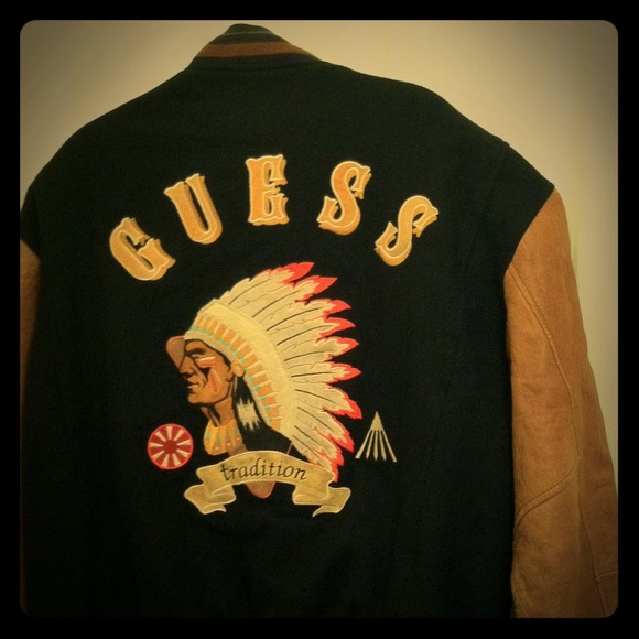 Men's Guess Leather Jacket