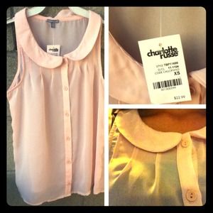 Charlotte russe bib blouse