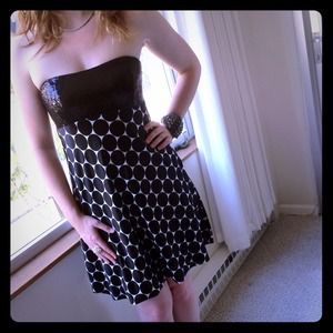 REDUCED - black & white party dress