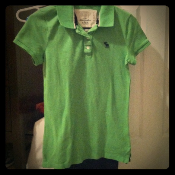 Lime green Abercrombie & Fitch polo shirt