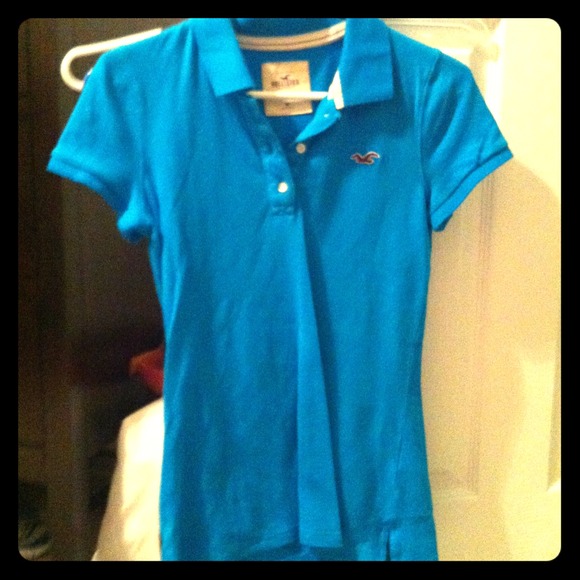 Blue Abercrombie and Fitch polo