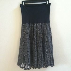 Reversible black and white dress/skirt