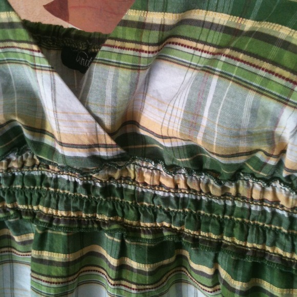 Green long tank top - Picture 3 of 3