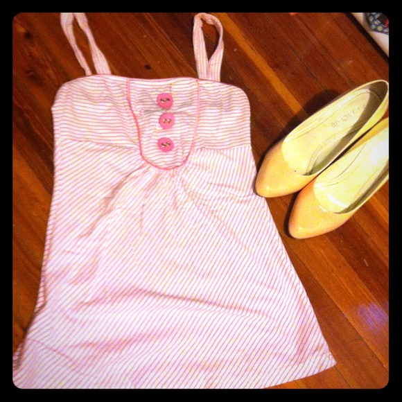 Pin striped baby doll shirt