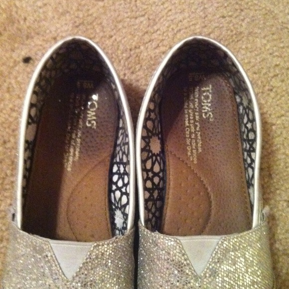 Silver sparkle TOMS - Picture 3 of 4