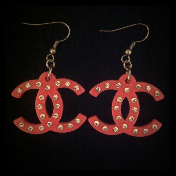 💛*SOLD*Pink cc like earrings