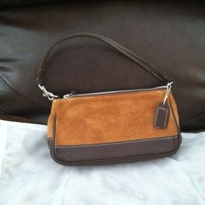 Authentic suede and leather Coach party bag Authentic suede and leather Coach party bag