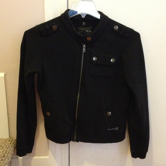 hurley zip up sweater