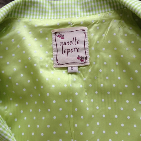 Lime Green and White Blazer