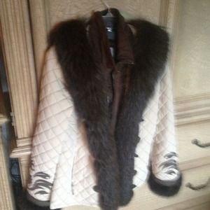 M Miller ski jacket with mink trim