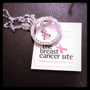 Breast cancer awareness necklace!