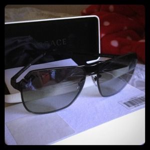 Brand new authentic Versace black sunglasses