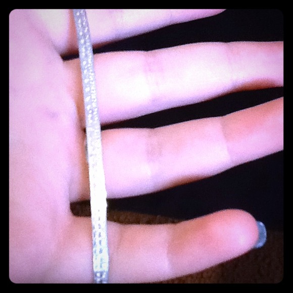 Small silver bracelet.