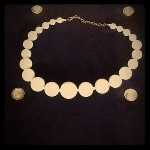 White beaded necklace