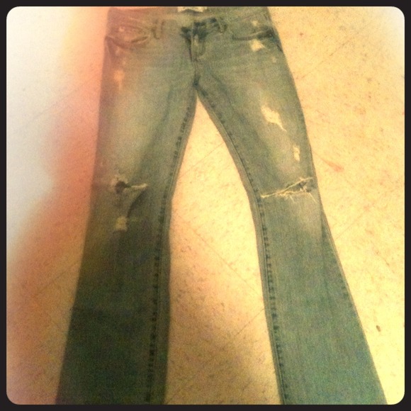 Abercrombie ripped jeans