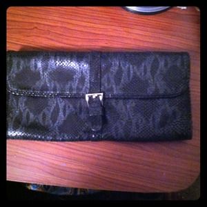 Small black bebe handheld purse