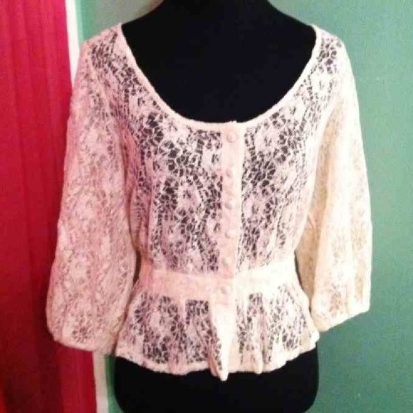 SOLD!!!! Lace Empire Waist Sweater