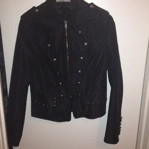 Super cute blk denim jacket