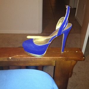 Blue suede shoes