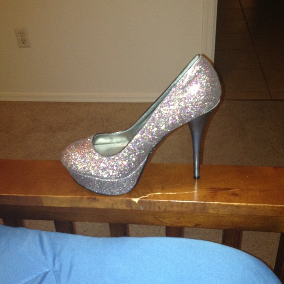 Bebe glitter shoes
