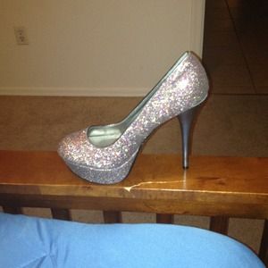 Bebe glitter shoes