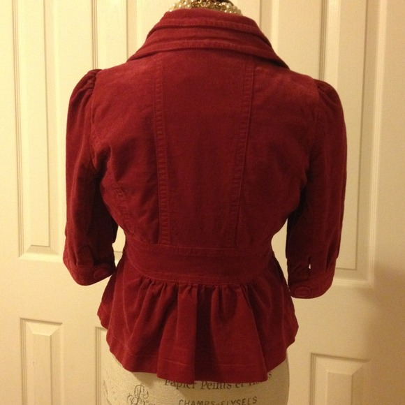 Anthropologie Velvet Cropped Jacket - Picture 3 of 3