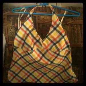 Super cute Plaid halter top🆕💟💟