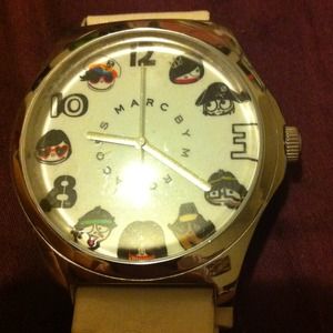 RESERVED Marc by Marc Jacobs white leather watch